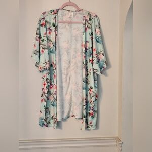Floral Summer Swim Cover Up Size L/xL - Mandarin & Co.